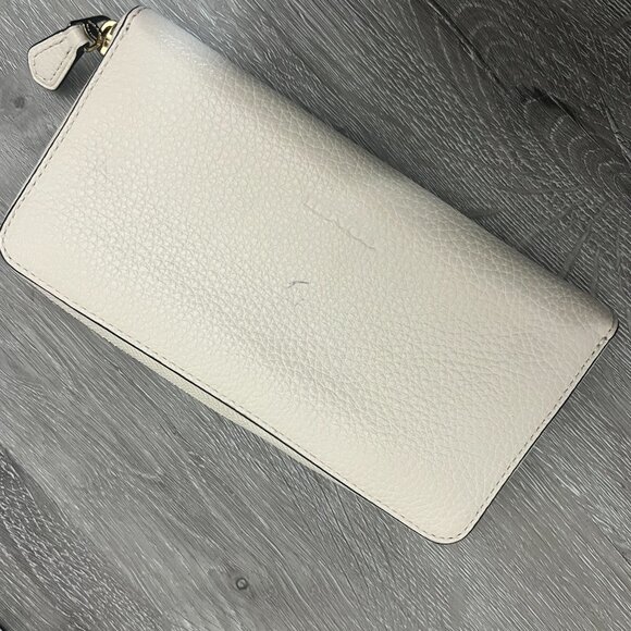 Rare Coach F29382 Accordion Zip Wallet Bow Leather - Picture 4 of 6